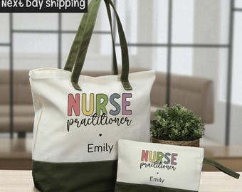 Personalized Nurse Practitioner Tote Bag: Custom NP Gift