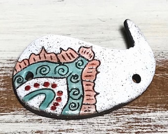 Quinlan Glass Bracelet Bar Handmade Porcelain Ceramic Jewelry Components