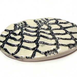 Quinlan Glass Bracelet Bar/Focal Connector Handmade Porcelain Ceramic Jewelry Components