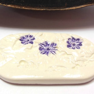 Quinlan Glass Bracelet Bar/Focal Connector Handmade Porcelain Ceramic Jewelry Components