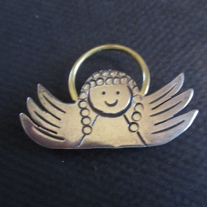 Vintage Carol Henry Designs Sterling Guardian Angle Pendant