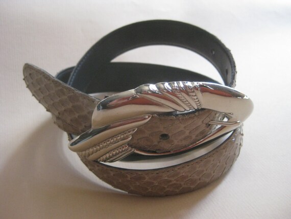 Genuine Snakeskin Belt 32 display picture 1