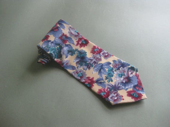 Vintage Pierre Cardin Floral 100% Silk Tie - image 6