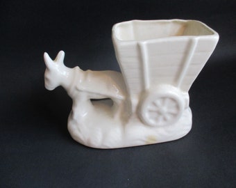 Vintage Ceramic Donkey Planter