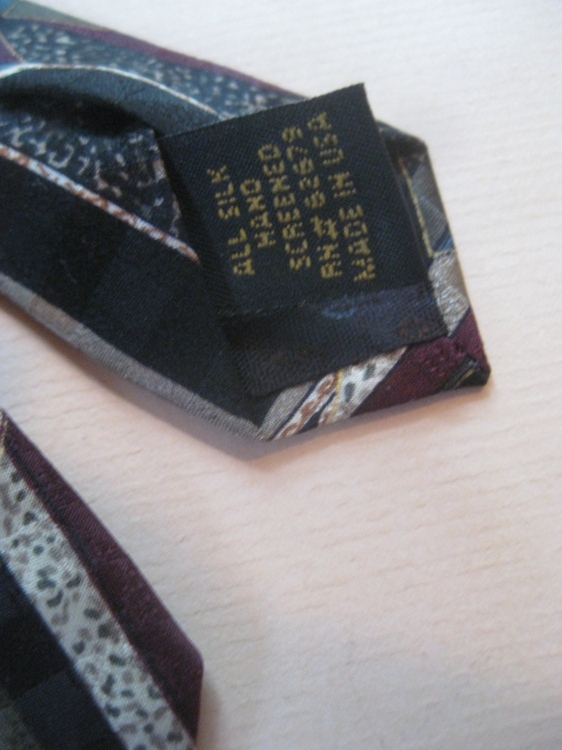 100% Silk Handscreened Steampunk Tie Made in U.S.A. Vintage - Etsy