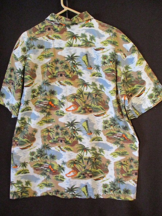 Vintage XL Hawaiian Shirt Old Navy Size XL 100% C… - image 9