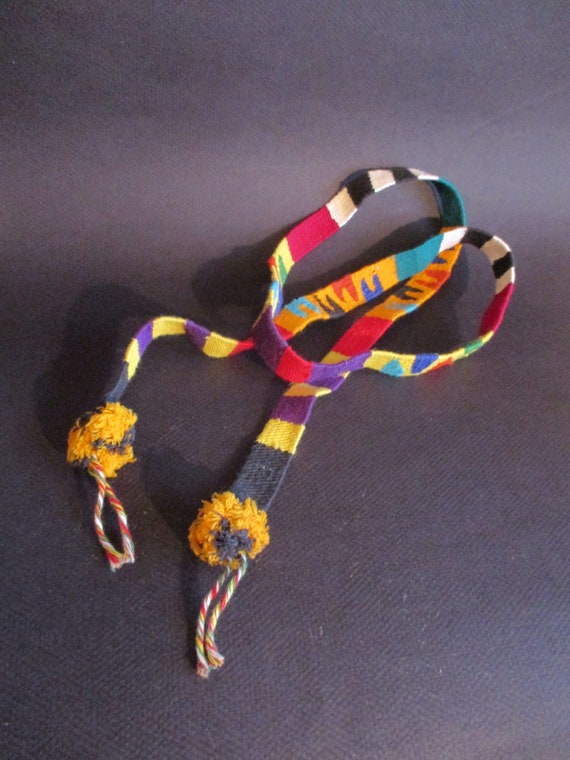 Vintage Handwoven Ethnic Belt - image 1