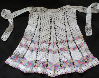 Vintage Hand Crocheted Apron