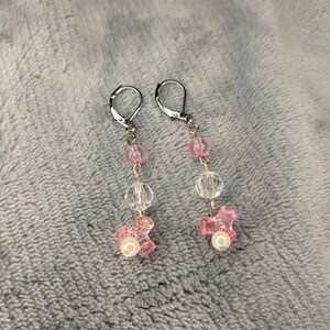 Pink Beaded Earrings