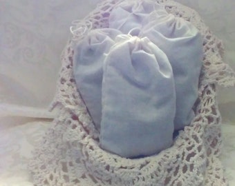 Large Unbleached Muslin Lavender Sachet