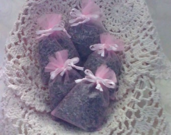 Small Pink Lavender Sachet