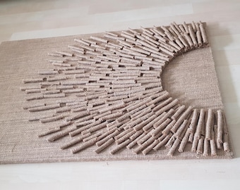 Boho Jute Väggbonad: Konst av naturlig halmfiber