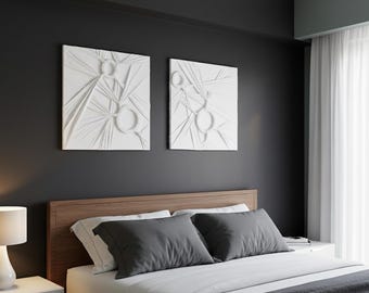Handmade Fiber Art Wall Hanging: Custom Canvas Textile Decor