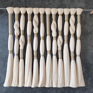 Boho Macrame Wall Hanging: Modern Woven Tapestry, Mexican Decor