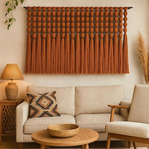 Custom Macrame Wall Hanging: Large Boho Fiber Art Tapestry