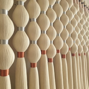 Bohemian Woven Wall Hanging: Luxury Cotton, Scandinavian Rustic Decor