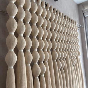 Large Boho Woven Wall Hanging: Wool & Leather Tapestry (150x120 cm)