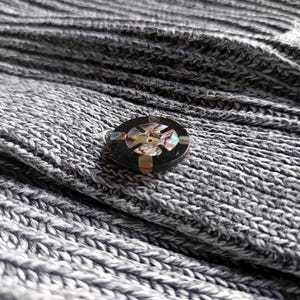 Abalone Handmade Flower Button 23mm - Pearl Button for Sewing-Blazer/Jacket/Coat/Sweater/Cardigan