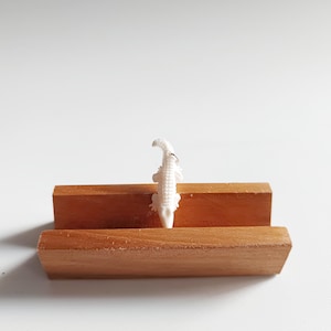Crocodile carved bone pendant, handmade bone carving
