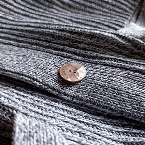 Perlmutt-Mosaik Knopf handgefertigt 20 mm - Rosa Perlmutt-Knopf für Näh-Blazer/Jacke/Mantel/Pullover/Cardigan