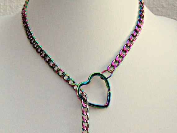 ●VVV● SET Hippie Heart Bead Chain Drop Necklace 24FWNK113B Amazon.com: JINGDR Black Heart Necklace for Women Trendy
