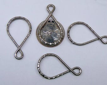 Very Large Strong Nickel Plated Split Ring Key Ring – 76mm Heavy Duty, 1 Unit