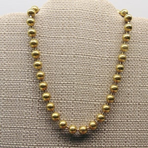 Brass Ball Chain Necklace Bracelet Anklet ~ 8mm Gold Color, Patina Finish Option ~ Nickel Free ~ Corrosion resistant