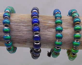 6mm Round Mood Beads ~  Lots of  5,  10,  20, 50 or 100  ~ Spacer or Focal Bead ~ Color Changing Mirage Bead