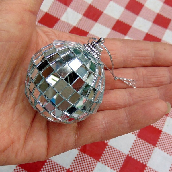 2" inch  Hanging Mirror Disco Ball w/ Cord ~ Sparkle + Shine ~ Weddings ~ Room Decoration  ~ Reflect Sun in Window  ~ Gift or Party Favor