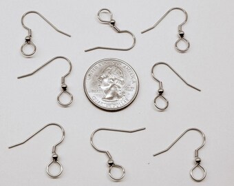 Stainless Steel Ear Wires Large 7mm End Loop Versatile French