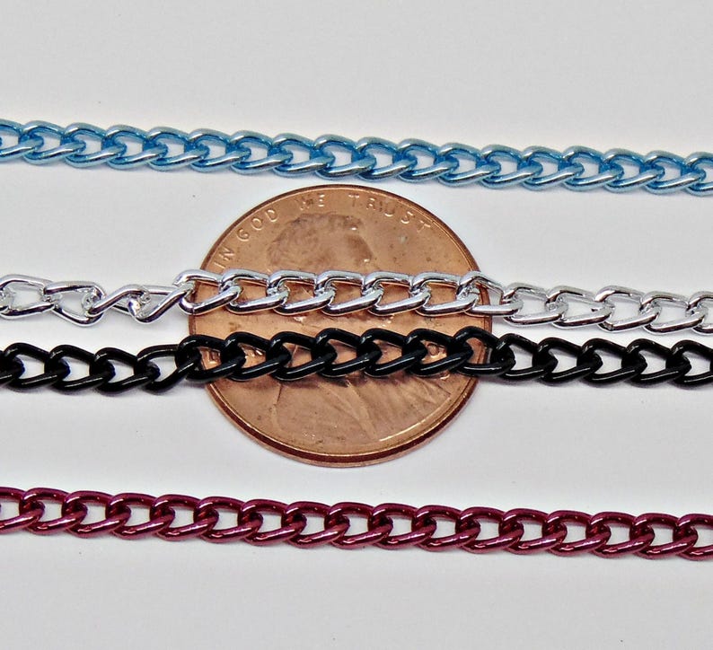 Chain Color Options Colored Chain ~ Pick Your Colors ~ 6 Foot Lengths~ Anodized Aluminum ...