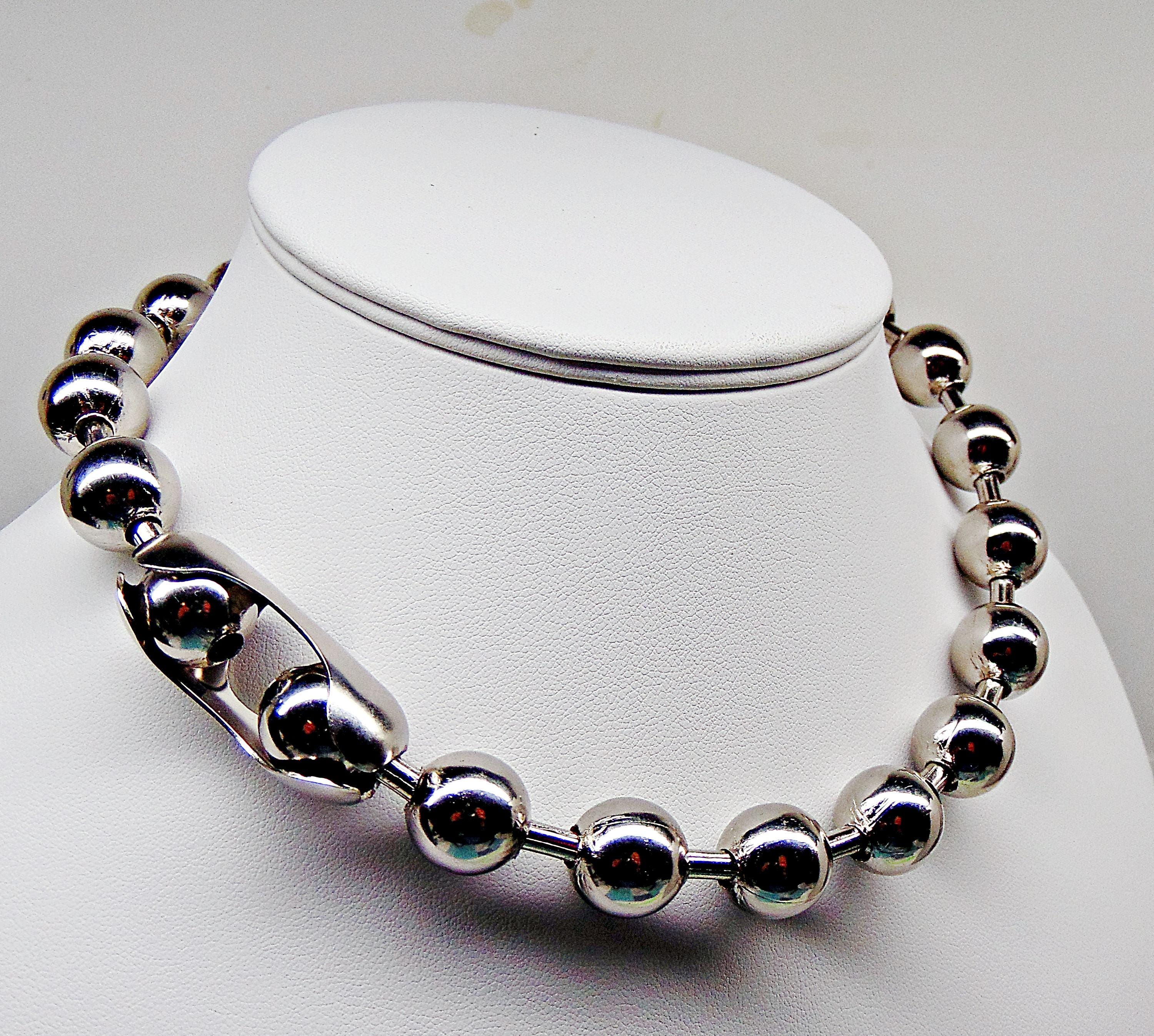 HUGE Ball Chain Necklace ~ SUPER Chunky Steel Choker ~ 16mm #50