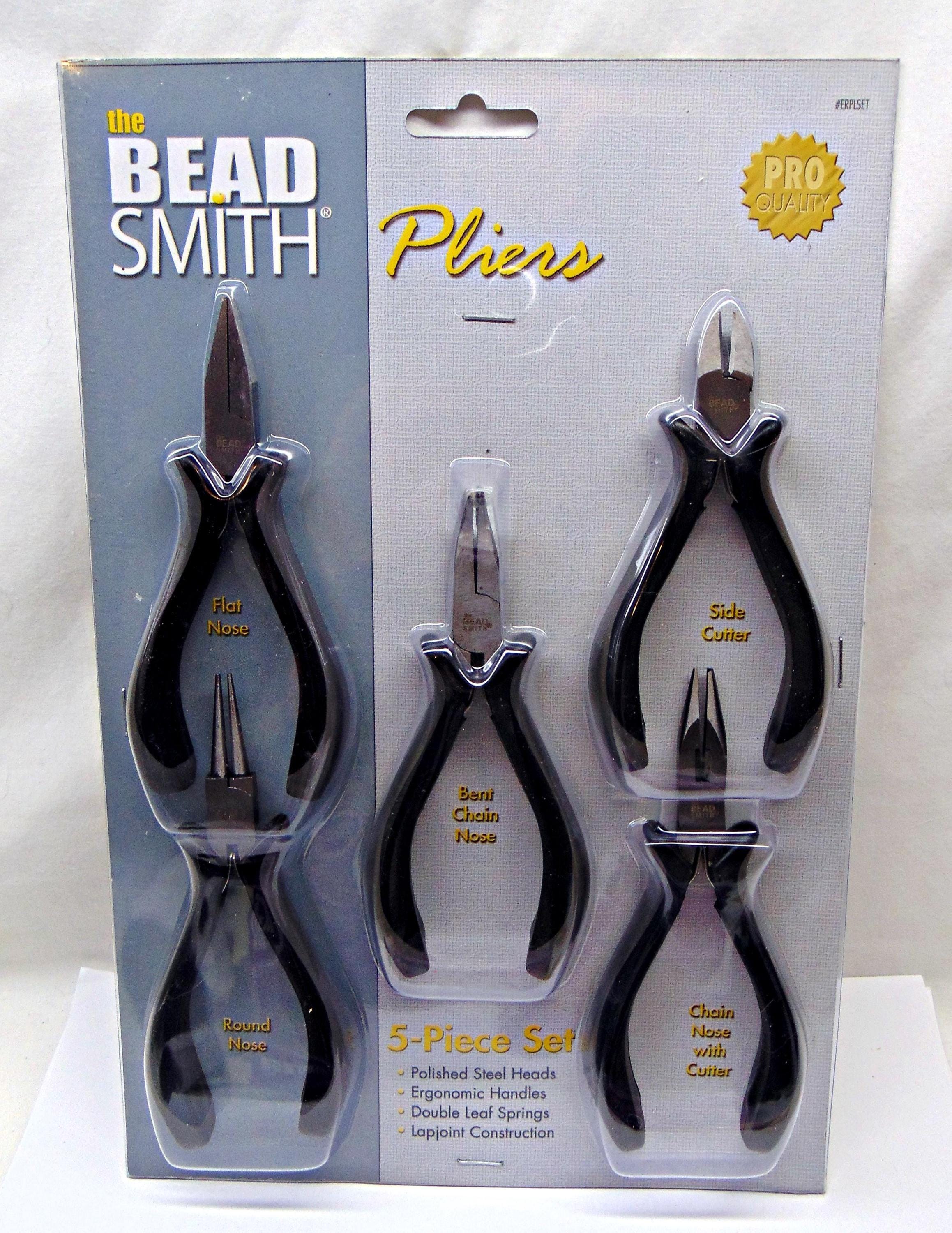 5 Piece Ergonomic Jewelry Pliers Set  ~ Ergonomic Craft Tool ~ Quality Beadsmith Brand