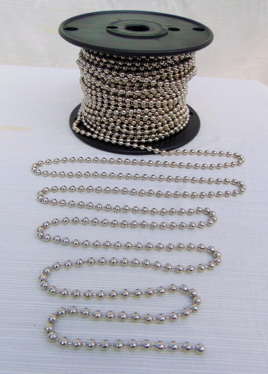 Ss Ball Chain 4.5mm Stainless Steel Ball Chain #10 for Crafts Necklaces ~ Blinds ...