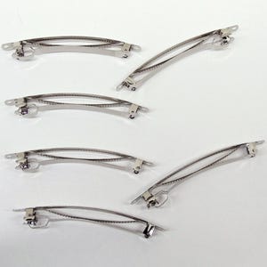 4&quot; Hair BARRETTES Clip Findings Blanks~ DIY Hair Bow 100mm ~ Nickel Free Metal ~ Extra Long Length 4 inches  ~ French Style ~ You embellish