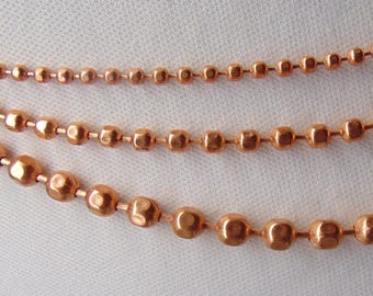 Pure COPPER Waist Chain Faceted Belly Chain Sizes Available