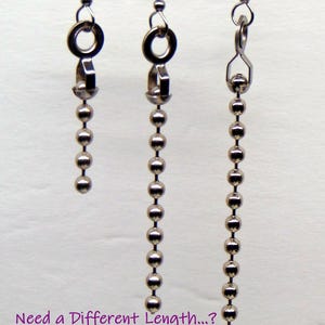 Chunky Stainless Ball Chain Dangle Earrings ~ Industrial Design ~ Linear Drop ~ All stainless steel ~ Make your Statement Pick your Length immagine 9