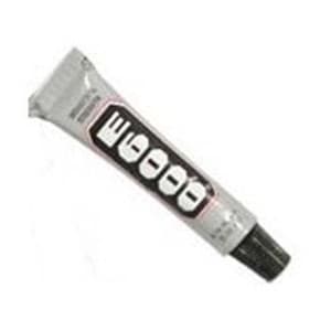 E6000 CRAFT Glue Jewelry Adhesive ~ Lot of 2 Mini Tubes Versatile Glass Tile Wood Leather 0.18 oz E-6000 Flexible ~Dries Clear Non-Corrosive