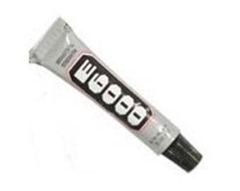 E6000 CRAFT Glue Jewelry Adhesive ~ Lot of 2 Mini Tubes Versatile Glass Tile Wood Leather 0.18 oz E-6000 Flexible ~Dries Clear Non-Corrosive