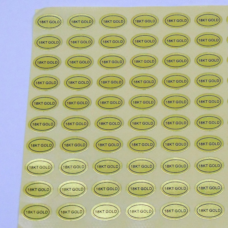 Custom Gold Foil Stickers - Etsy