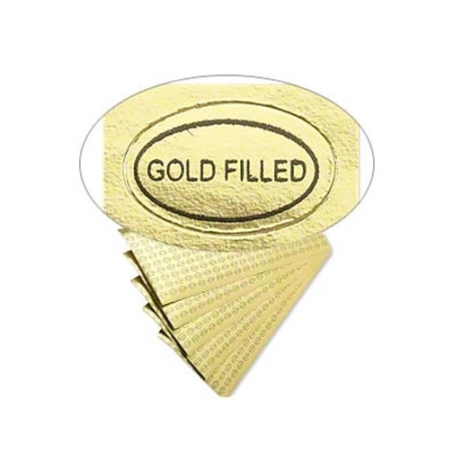 Premium Gold 1.75in X 1.5in Bismillahirahmanirahim Metal Stickers