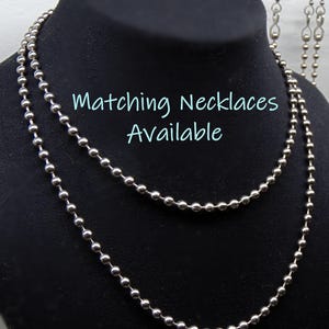 Chunky Stainless Ball Chain Dangle Earrings ~ Industrial Design ~ Linear Drop ~ All stainless steel ~ Make your Statement Pick your Length immagine 8