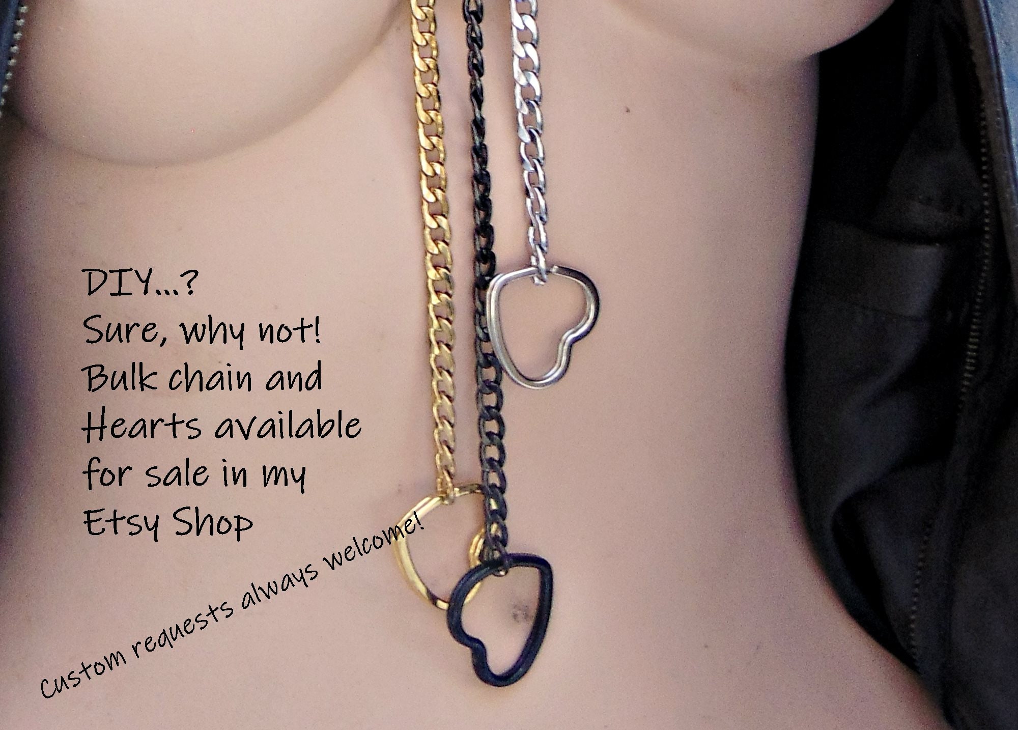 ●VVV● Rainbow Unbalanced Heart Bead Chain Necklace 25SSNK1 Rainbow Necklaces – Olivia Beeken