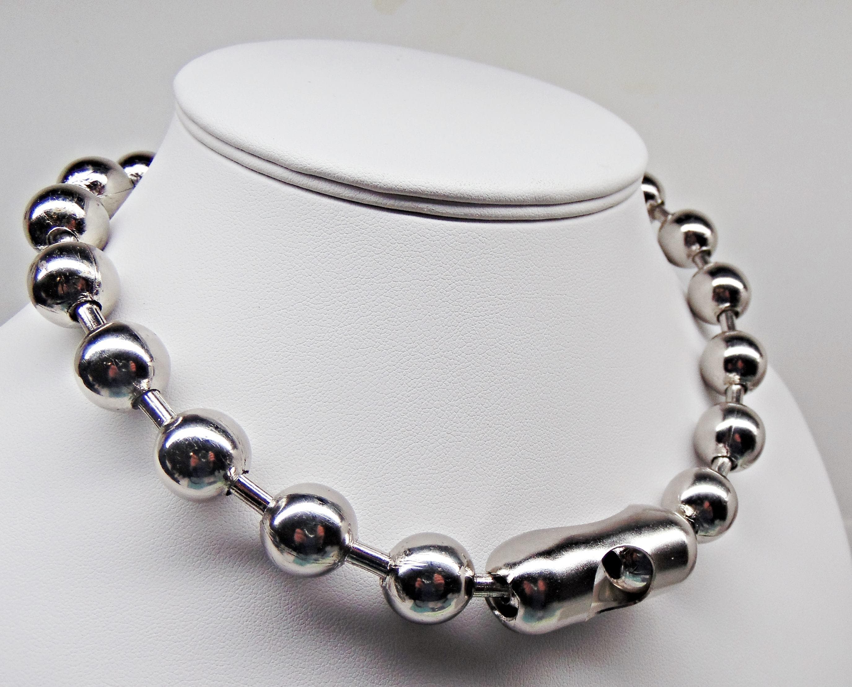 HUGE Ball Chain Necklace ~ SUPER Chunky Steel Choker ~ 16mm #50