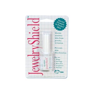 ALLERGY JEWELRY SHIELD to protect Skin ~ Brush on Protective Barrier Protects Skin ~  0.5 ounce bottle ~ Helps with metal allergies
