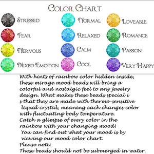 6mm Round Mood Beads ~ Lots of 5, 10, 20, 50 or 100 ~ Spacer or Focal ...