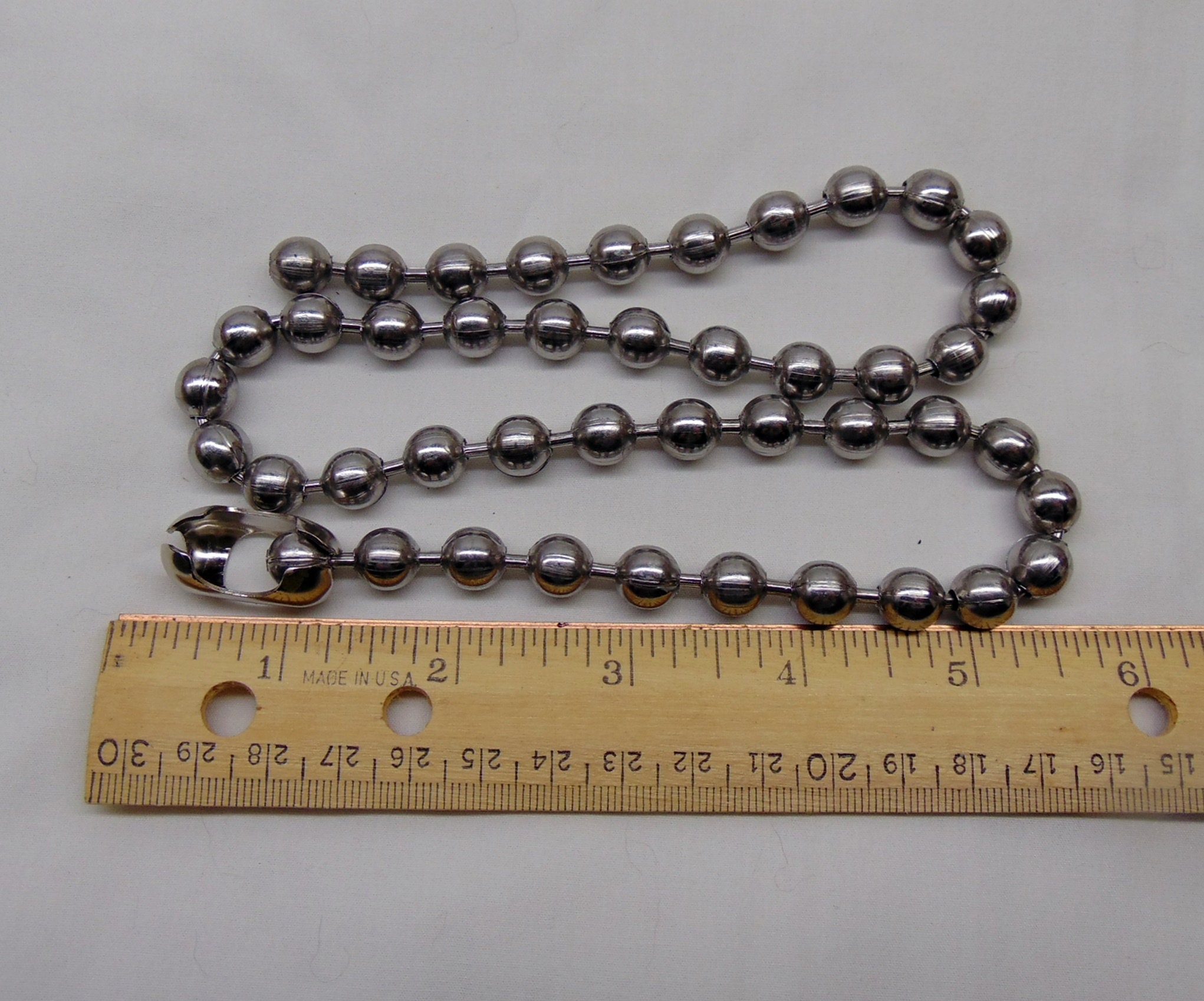 Ball Chain Manufacturing 25mm Nickel Plated Steel Split Key Rings