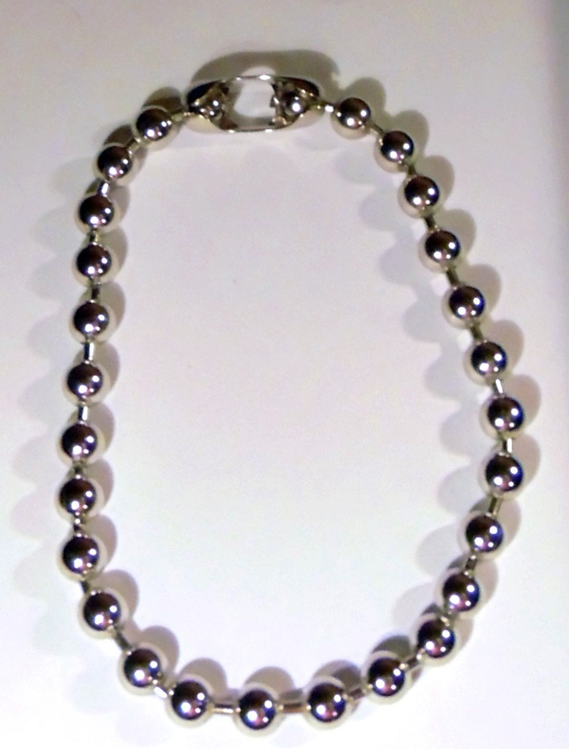 12mm Ball Chain Necklace Choker 18 NPS Steel Beads Etsy