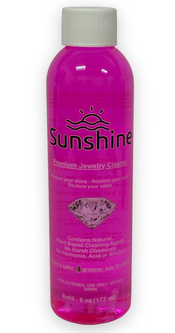 Sunshine Premium Jewelry Cleaner & Tarnish Remover Kit Includes Cream,  Solution, Brush Plant Based Safe for Many Metals Stones 