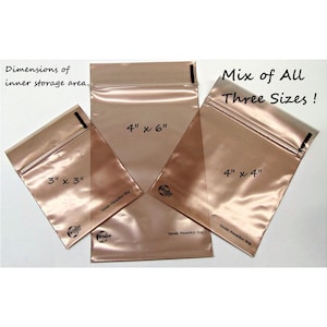 Mix of All 3 Sizes High Quality Anti-Tarnish Bags Corrosion Protection for Gold + Silver Fine Jewelry + Precious Metals  ~